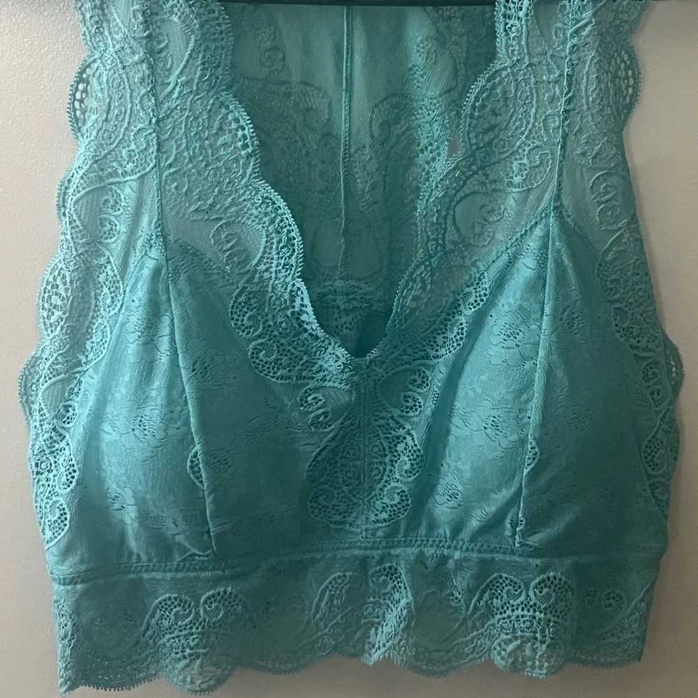 Zenana Aqua Lace bralette